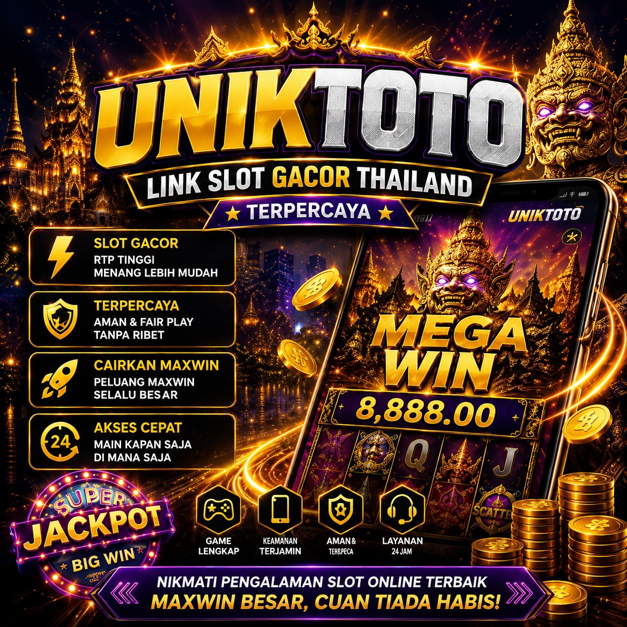 DOMINASI UNIKTOTO : Link Slot Deposit 5000 & Bandar Slot Gacor Terbaik Hari Ini
